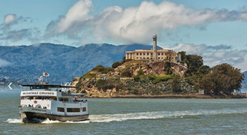 La leggendaria prigione di Alcatraz nella baia di San Francisco