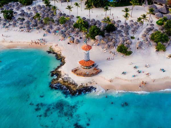 Incontaminate spiagge di sabbia bianca di Bayahibe, Santo Domingo