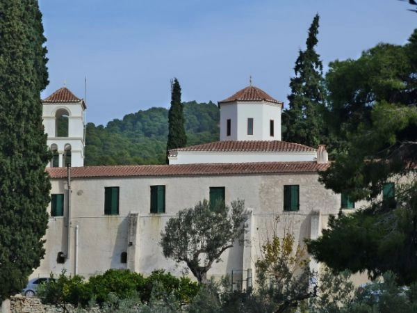 Monastero zoodochos pigi, isola di Poros, Grecia