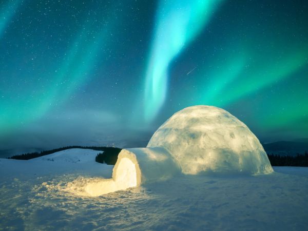 glamping igloo