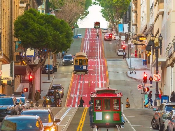 Viaggiare con le Historic Cable Car in San Francisco, California