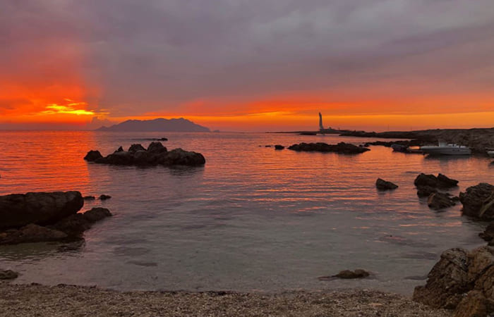 tramonto vacanze a Favignana