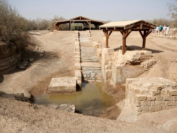 Il sito dove Gesù fu battezzato del fiume Giordano, Betania