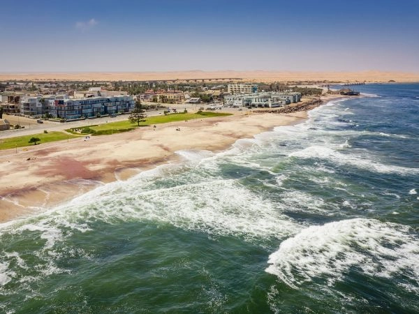 Swakopmund, cittadina costiera della Namibia situata sull'Oceano Atlantico meridionale