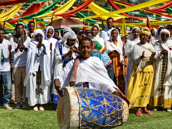 Festival Timkat in Etiopia